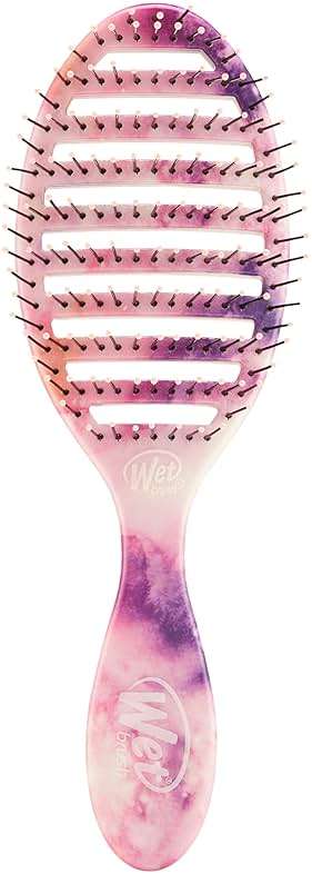 Wet Brush Speed Dry Hair Brush - Watermark (Color Wash) - Vented Design and Ultra Soft HeatFlex Bristles Are Blow Dry Safe With Ergonomic Handle Manages Tangle and Uncontrollable Hair - Pain-Free - Image 1