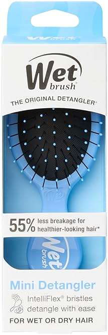 Wet Brush Squirt Detangling Brush, Sky, Mini Detangler, No Tangle Ultra-Soft IntelliFlex Bristles, Wet & Dry Styling Hairbrush for Women & Men, All Hair Types - Image 11