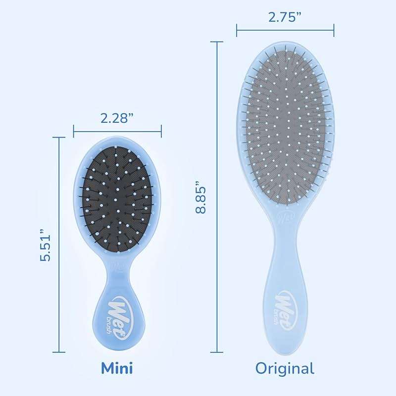 Wet Brush Squirt Detangling Brush, Sky, Mini Detangler, No Tangle Ultra-Soft IntelliFlex Bristles, Wet & Dry Styling Hairbrush for Women & Men, All Hair Types - Image 5