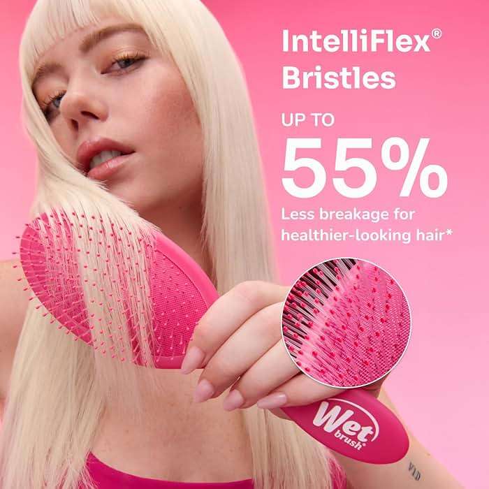 Wet Brush Squirt Detangling Brush, Sky, Mini Detangler, No Tangle Ultra-Soft IntelliFlex Bristles, Wet & Dry Styling Hairbrush for Women & Men, All Hair Types - Image 6