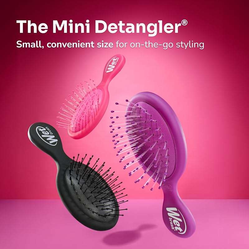 Wet Brush Squirt Detangling Brush, Sky, Mini Detangler, No Tangle Ultra-Soft IntelliFlex Bristles, Wet & Dry Styling Hairbrush for Women & Men, All Hair Types - Image 10
