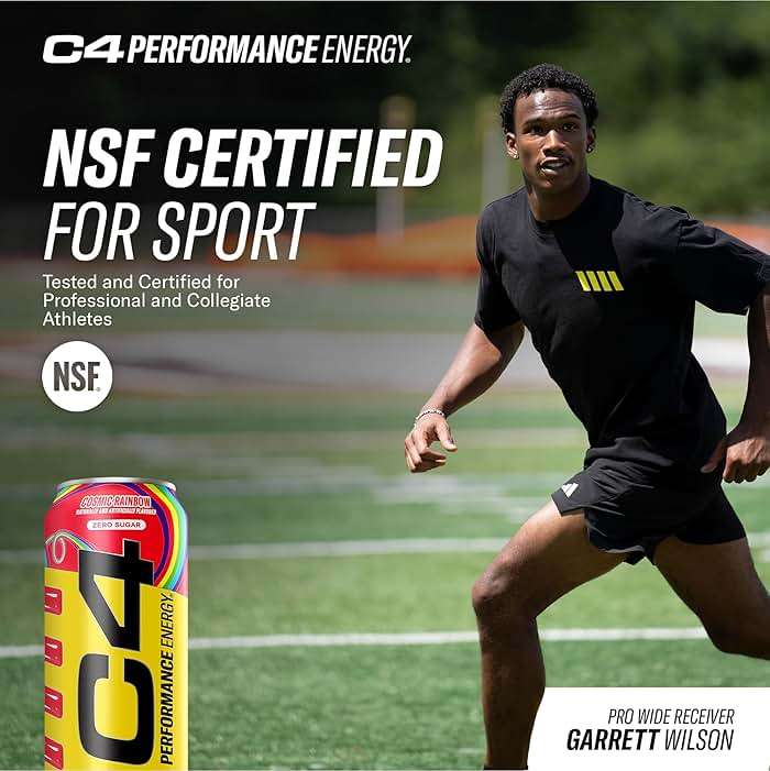 C4 Performance Energy Drink Cosmic Rainbow, Zero Sugar Carbonated Preworkout Energy, 200mg Caffeine with Beta Alanine, 16 Fl Oz (12 Pack), Packaging May Vary - Image 8
