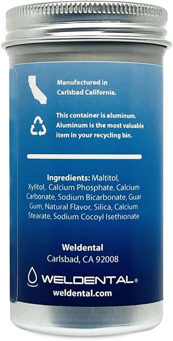 WELdental Chew Brush Smile Toothpaste Tablets 120 Count, Peppermint - Image 3