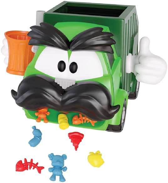 Goliath Trash Stash Game w/ 24pc Puzzle - Fill Trashcan, Watch It Dump Into Garbage Truck Or Truck Chucks It Up - Includes 24-Piece Puzzle - Image 4