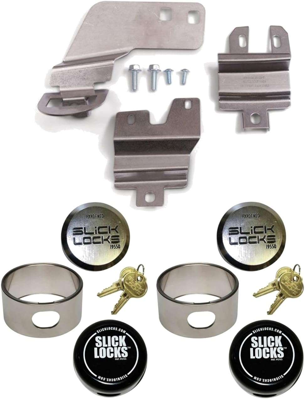 Slick Lock FD-TR-FVK-Slide-TK - Full-Size Ford Transit Van w/Side Sliding Door & Rear Swing Doors - Vehicle Security - Image 1