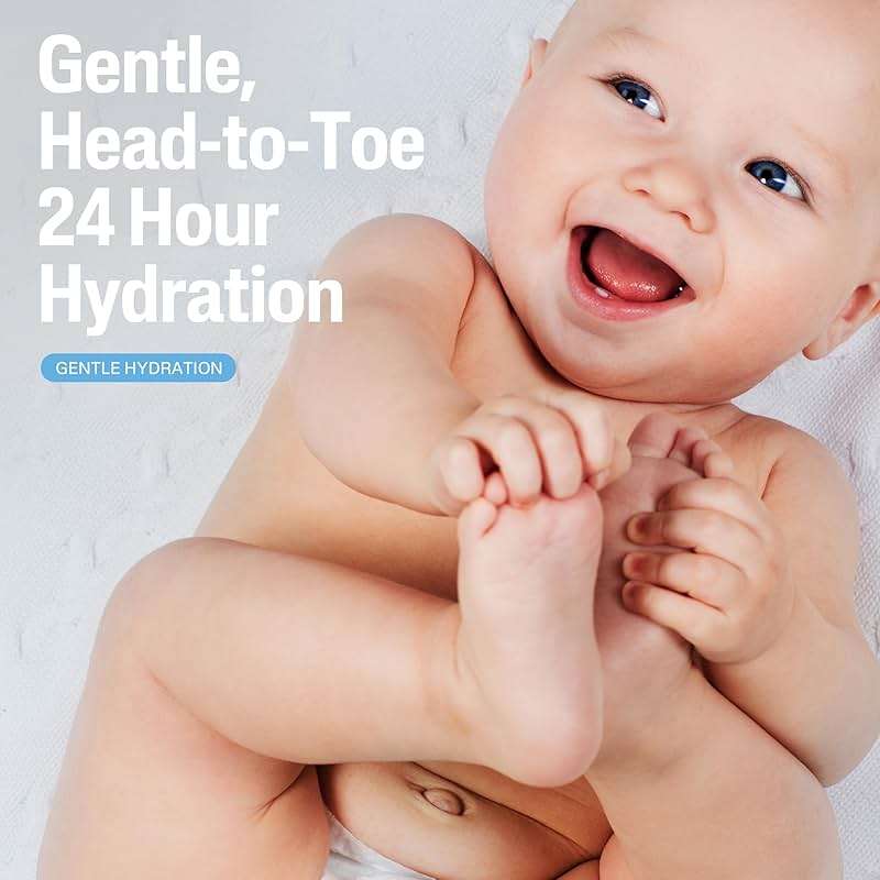 Cetaphil Baby Wash & Shampoo Plus Body Lotion, Healthy Skin Essentials, Head to Toe Hydration for up to 24 Hours, for Delicate, Sensitive Skin, 2-Pack,White - Image 2