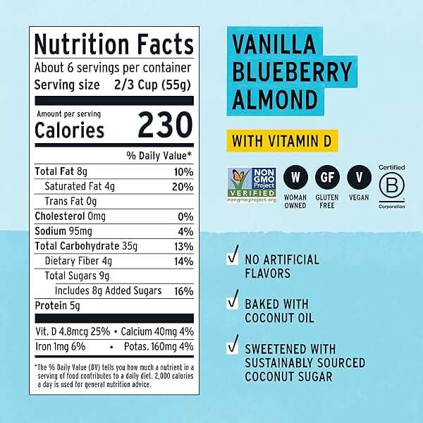 Purely Elizabeth, Vanilla Blueberry Almond Cereal, 11 Ounce - Image 2