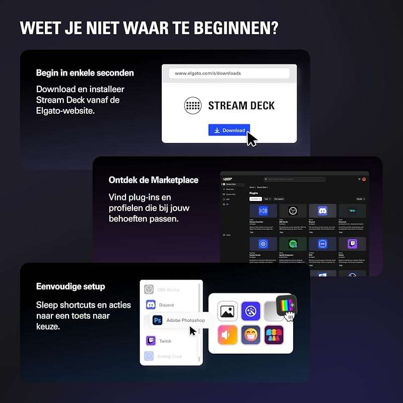 Elgato Stream Deck MK.2 White – Studio Controller, 15 macro keys, trigger actions in apps and software like OBS, Twitch, ​YouTube and more, works with Mac and PC - Image 8