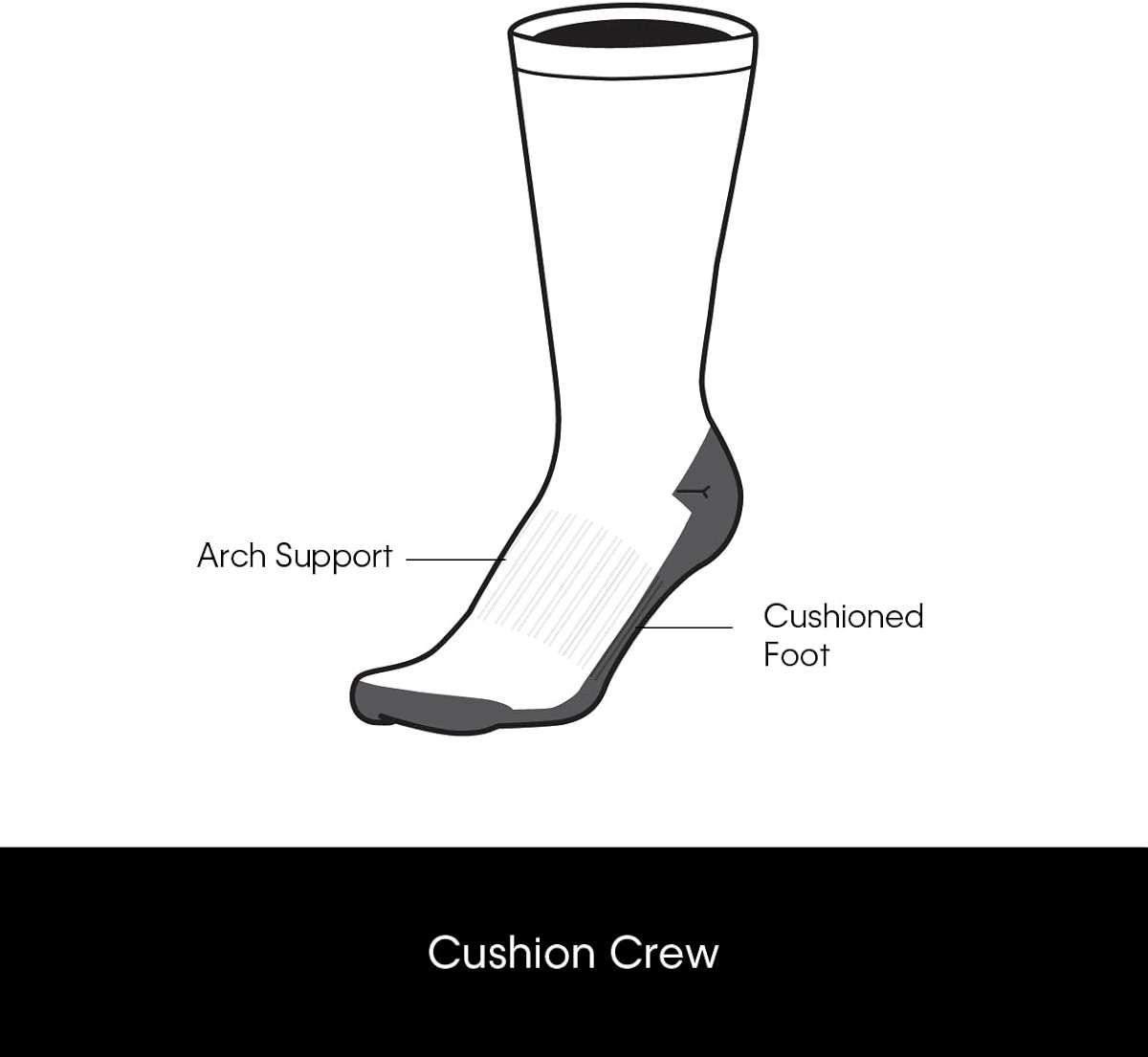 Calvin Klein Mens Crew Socks - 5 Pack Breathable Cushion Crew Athletic Mid-Calf Socks for Men for Running and Workout (7-12) - Image 3