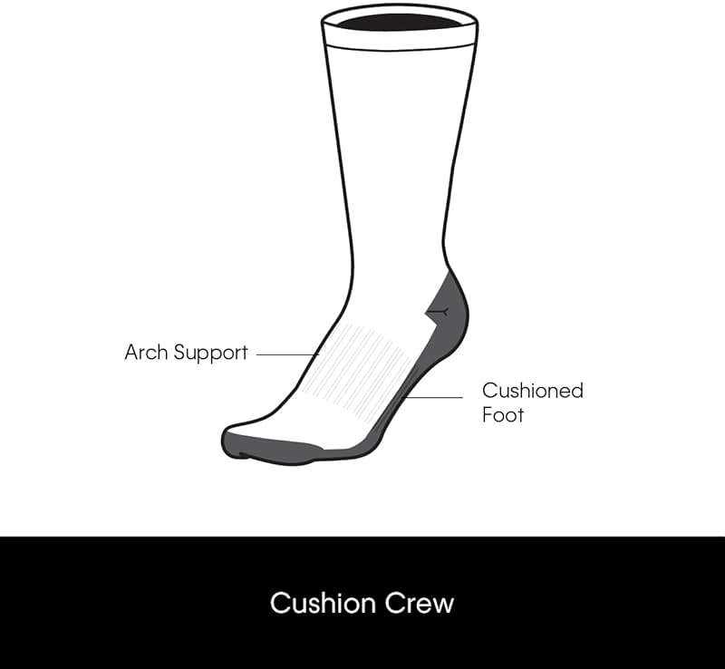 Calvin Klein Mens Crew Socks - 5 Pack Breathable Cushion Crew Athletic Mid-Calf Socks for Men for Running and Workout (7-12) - Image 3