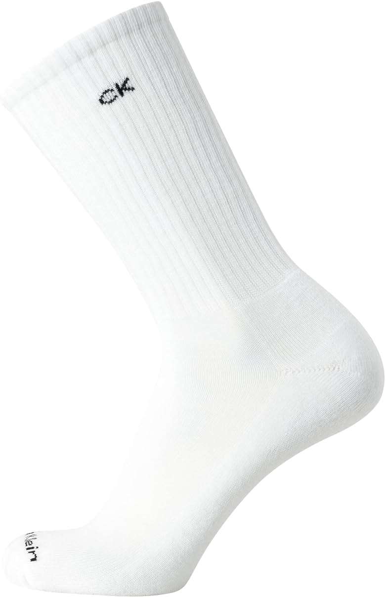 Calvin Klein Mens Crew Socks - 5 Pack Breathable Cushion Crew Athletic Mid-Calf Socks for Men for Running and Workout (7-12) - Image 6
