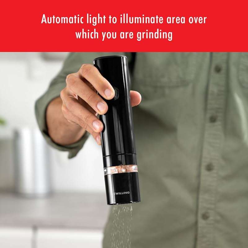 ZWILLING Enfinigy Electric Salt/Pepper Mill - Black - Image 6