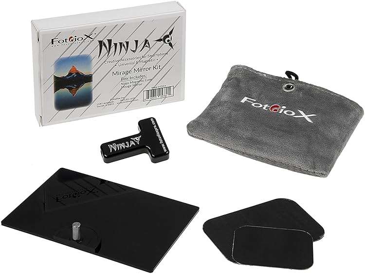 Ninja Mirage Mirror Kit - Creative Universal & Magnetic Accessories for Smartphones: Ninja Magnetic Core, Mirage Mirror - Image 1