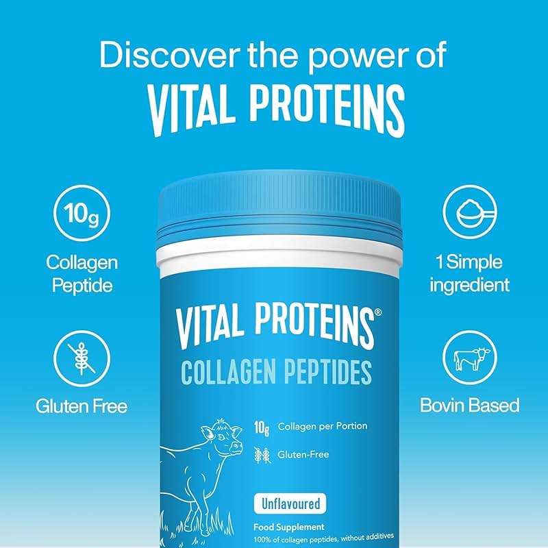 Vital Proteins Collagen Peptides Powder - Supports Hair, Nail, Skin, Bone & Joint Health, Unflavored, Collagen Protein 9.33 OZ - Image 4