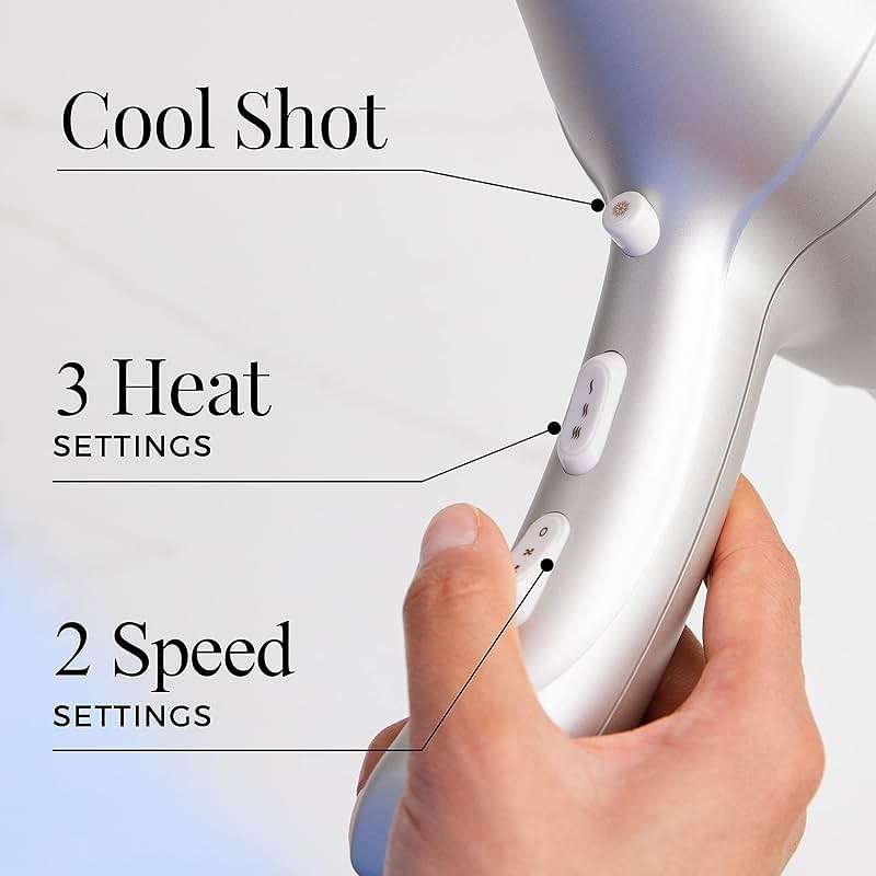 Remington Shine Therapy Hair Dryer with Argan Oil & Keratin, 1875W Ionic Blow Dryer for Frizz Control & Smooth Shine, Ceramic Technology, Lightweight Hair Dryer with Diffuser & Concentrator - Image 5