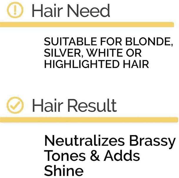 NOVEX Cool Blonde Purple Toning Shampoo 10.1oz/ 300ml - Purple Shampoo Neutralizes, Tones with Acai extract and Ceramides for blonde, silver, bleached, or brassy hair - Image 4