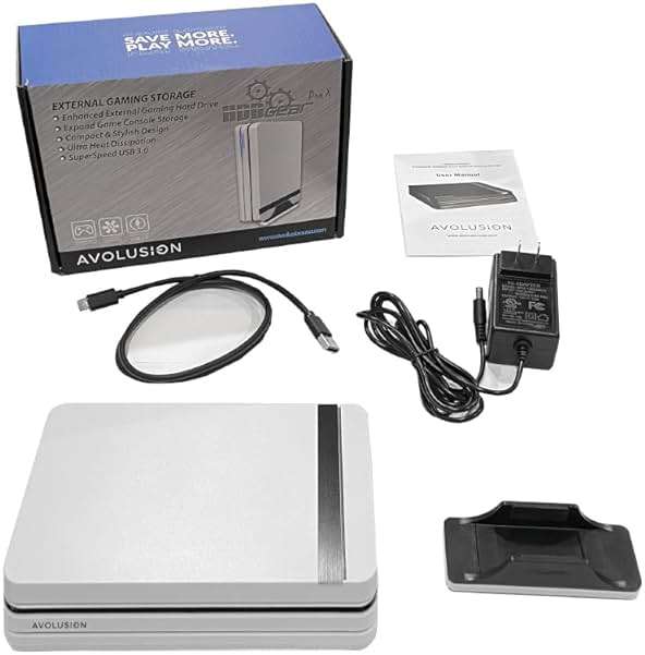Avolusion PRO-X (White) 6TB USB 3.0 External Gaming Hard Drive for PS5 Game Console (Renewed) - Image 6