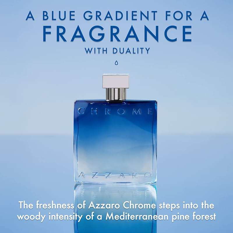 Azzaro Chrome Eau de Parfum - Fresh Aquatic Mens Cologne - Fougère, Aromatic & Woody Fragrance - Citrus Notes of Green Mandarin - Lasting Wear - Classic Clean Scent - Luxury Perfumes for Men - Image 3