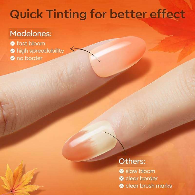 modelones Blooming Gel Nail Polish, 15 ml Clear Nail Art Accessories Stuff for Spreading Effects, Floral Print, Marble, Watercolor Design - Image 4