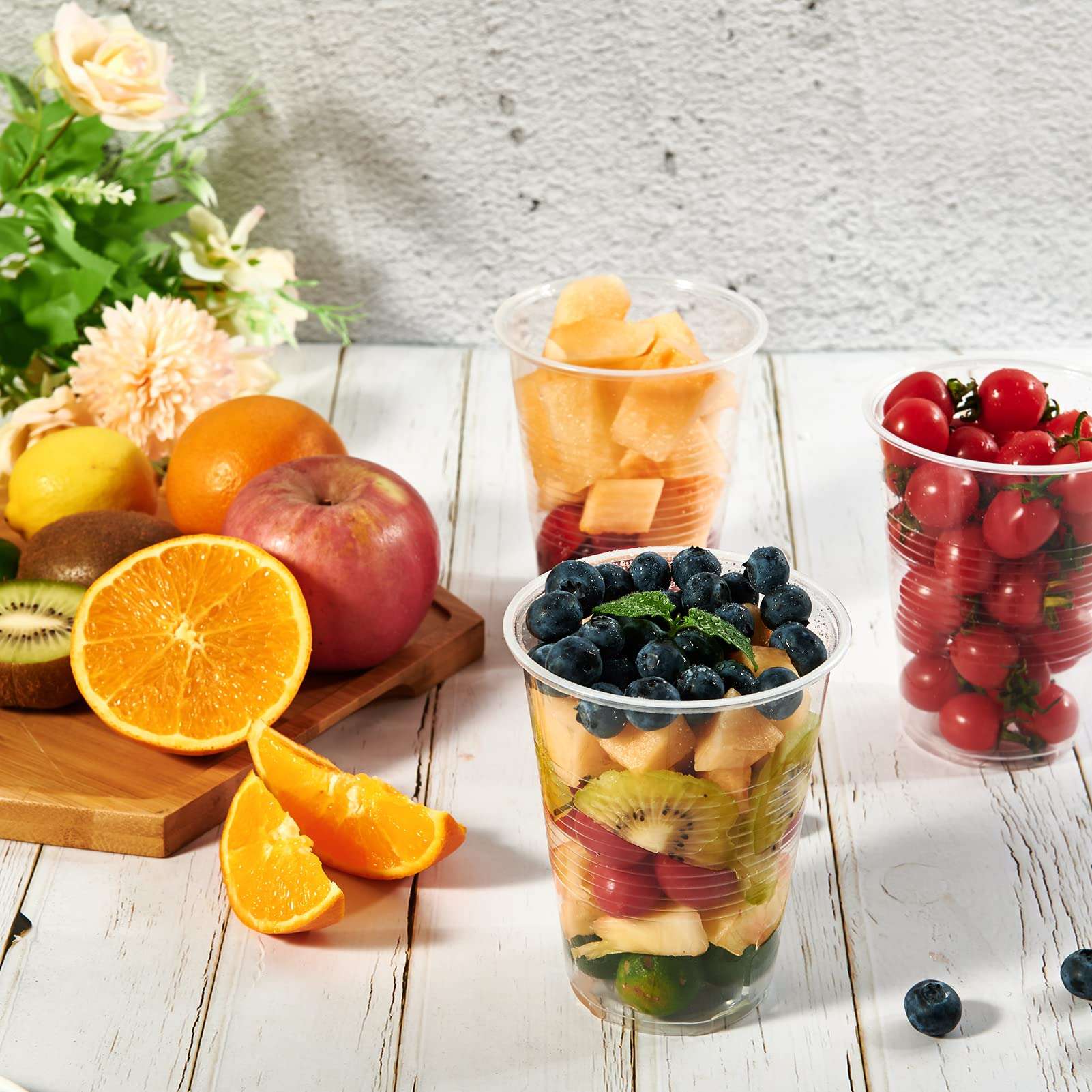 Lilymicky 390 Pack 16 oz Clear Plastic Cups, Cold Disposable Plastic Drinking Cups for Parties, Picnic, BBQ, Travel, and Events - Image 4