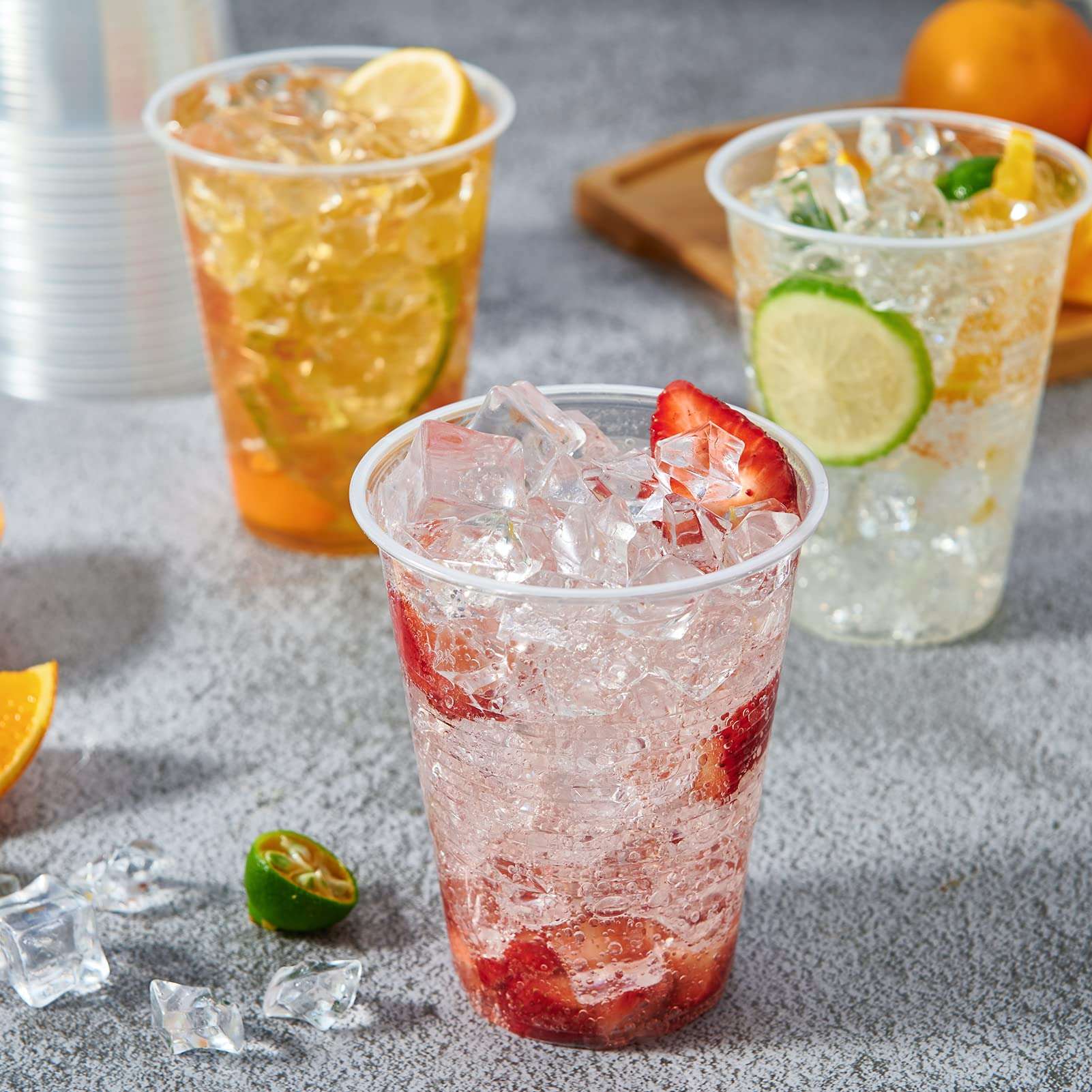 Lilymicky 390 Pack 16 oz Clear Plastic Cups, Cold Disposable Plastic Drinking Cups for Parties, Picnic, BBQ, Travel, and Events - Image 6