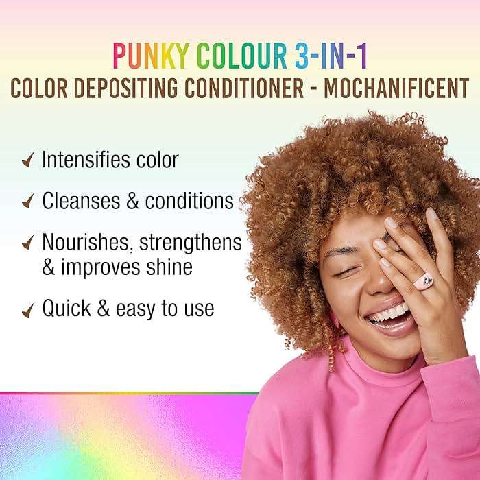 Punky Colour 3-in-1 Color Depositing Conditioner & Hair Cleanser – Mochanificent, Brown Toner to Refresh & Enhance Hair Color, Cleanses, Conditions & Boosts Shine, 8.5 oz - Image 2