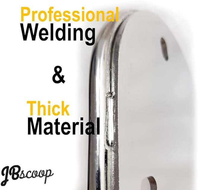 JBscoop Garden Hose Holder Stainless Steel Small Wall Mount Garden Hose Hook, Ideal for Water, Air, Hydraulic Hose, Ropes, Extension Cords Heavy Duty & Rust Proof (1) - Image 4