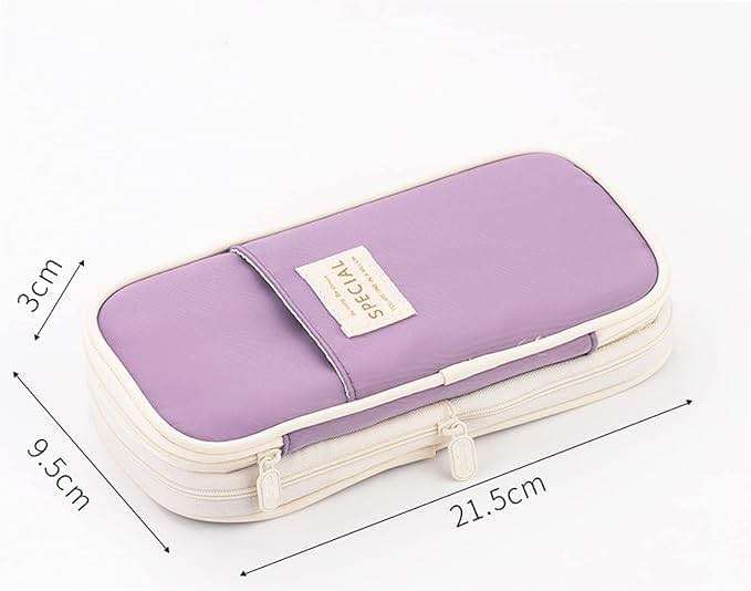 Arnuixty Large Storage Pencil Case Pen Bag with Zipper Big Capacity Pouch Organizer for Office Travel Holder Box - Image 3