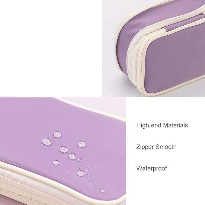 Arnuixty Large Storage Pencil Case Pen Bag with Zipper Big Capacity Pouch Organizer for Office Travel Holder Box - Image 9