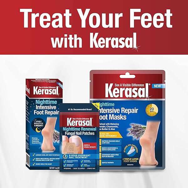 Kerasal Nighttime Intensive Foot Repair, Skin Healing Ointment for Cracked Heels and Dry Feet, 1 oz (Packaging May Vary) - Image 11