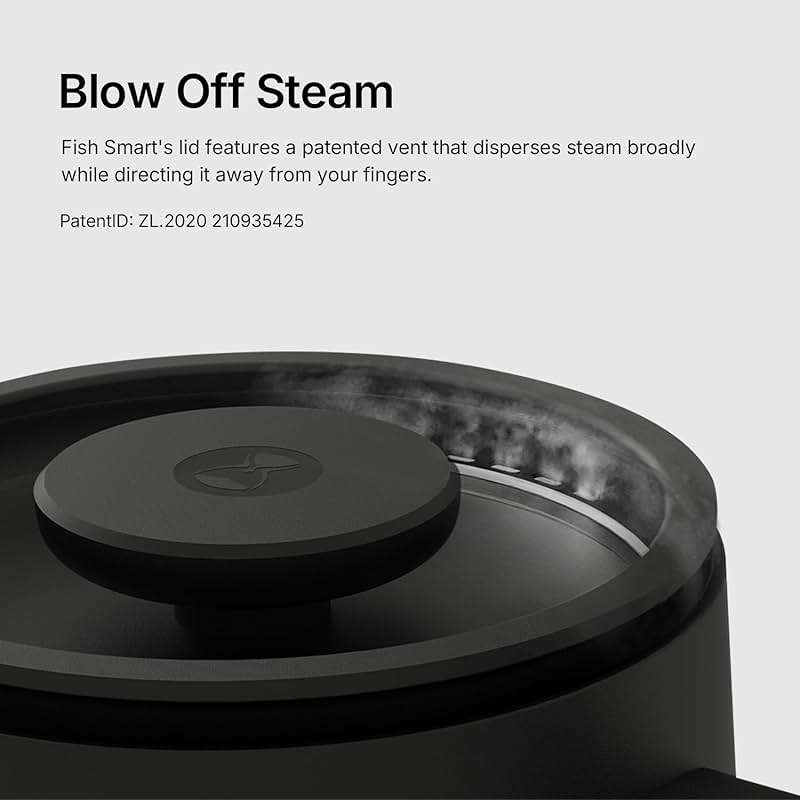 TIMEMORE Fish Smart Electric Coffee Kettle 600ML, Gooseneck Pour Over Kettle for Coffee and Tea Variable Temperature Control, Home Edition Black - Image 8