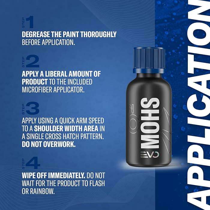 GYEON MOHS Ceramic Coating for Cars | Deep Gloss & 3-Year Protection | DIY Paint Coating Kit for Long-Lasting Shine | Easy Application & Hydrophobic Finish - Image 5