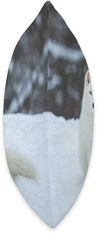 Arctic Fox Pillow | Decorative Pillows Throw Pillow - Image 3