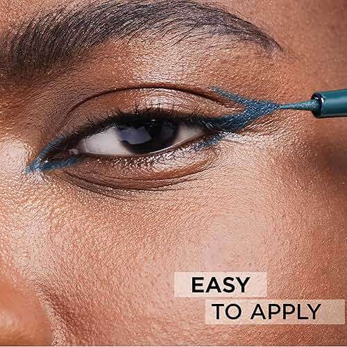L'Oreal Paris Cosmetics Paris Makeup Infallible Grip Precision Felt Eyeliner, Smudge Resistant, Long Lasting Waterproof Eyeliner, Blue, Blue, 0.03 fl oz - Image 3