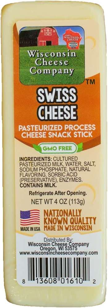 Wisconsin Cheese Company - Specialty Cheese & Summer Sausage Gift Box - 100% Wisconsin Gouda, Smoked Cheddar, Salami, Tomato Basil Cheddar, Swiss (Pack of 5 Blocks) | Perfect for Parties, Charcuterie Boards, and Holiday Gifts - Image 4