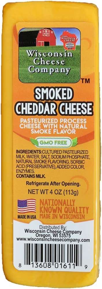 Wisconsin Cheese Company - Specialty Cheese & Summer Sausage Gift Box - 100% Wisconsin Gouda, Smoked Cheddar, Salami, Tomato Basil Cheddar, Swiss (Pack of 5 Blocks) | Perfect for Parties, Charcuterie Boards, and Holiday Gifts - Image 7