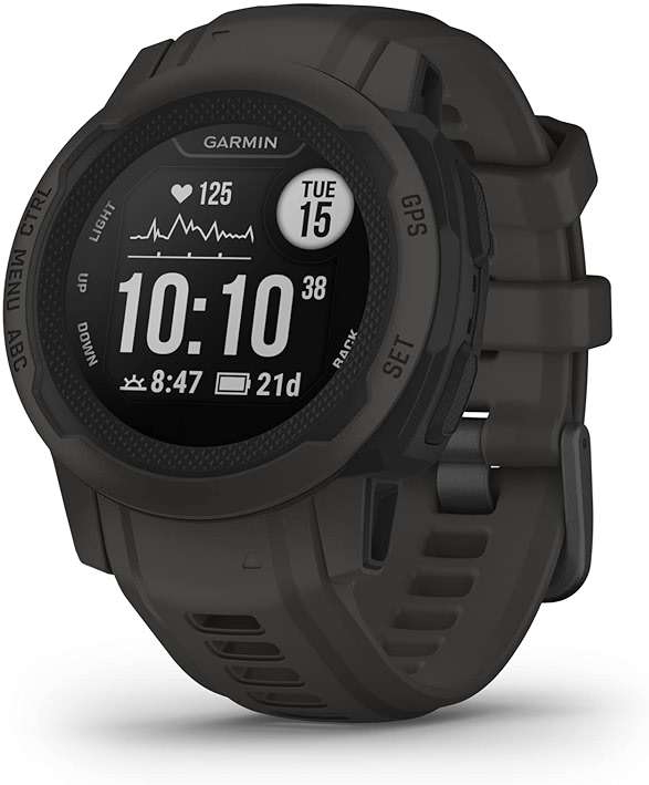 Garmin 010-13104-00 Band, 20mm, Graphite Silicone - Image 1