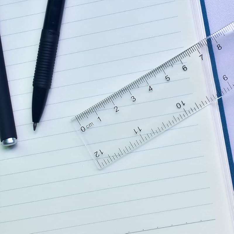 Color Transparent Ruler Plastic Rulers - Ruler 12 inch, Kids Ruler for School, Ruler with Centimeters, Millimeter and Inches, Assorted Colors, Clear Rulers, 7 Pack School Rulers - Image 3
