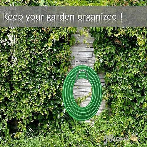 JBscoop Garden Hose Holder Stainless Steel Small Wall Mount Garden Hose Hook, Ideal for Water, Air, Hydraulic Hose, Ropes, Extension Cords Heavy Duty & Rust Proof Set of 2 - Image 5