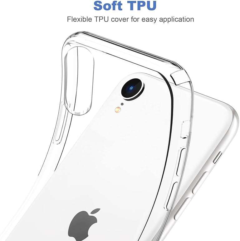 JJGoo Compatible with iPhone XR Case Clear Soft Transparent Shockproof Protective Slim Thin Bumper Phone Cover for XR - 6.1 inch - Image 3