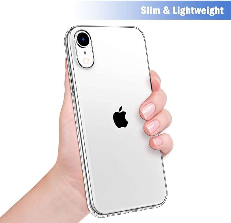 JJGoo Compatible with iPhone XR Case Clear Soft Transparent Shockproof Protective Slim Thin Bumper Phone Cover for XR - 6.1 inch - Image 4
