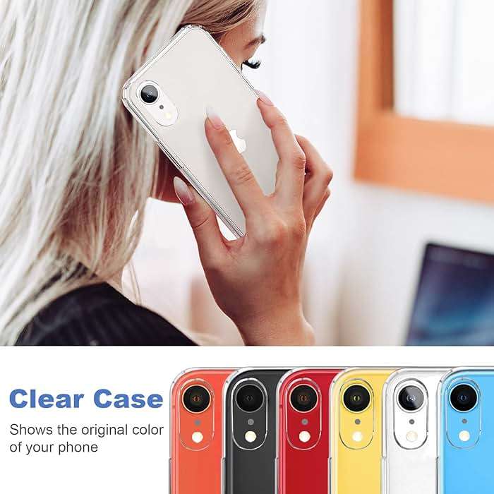 JJGoo Compatible with iPhone XR Case Clear Soft Transparent Shockproof Protective Slim Thin Bumper Phone Cover for XR - 6.1 inch - Image 5