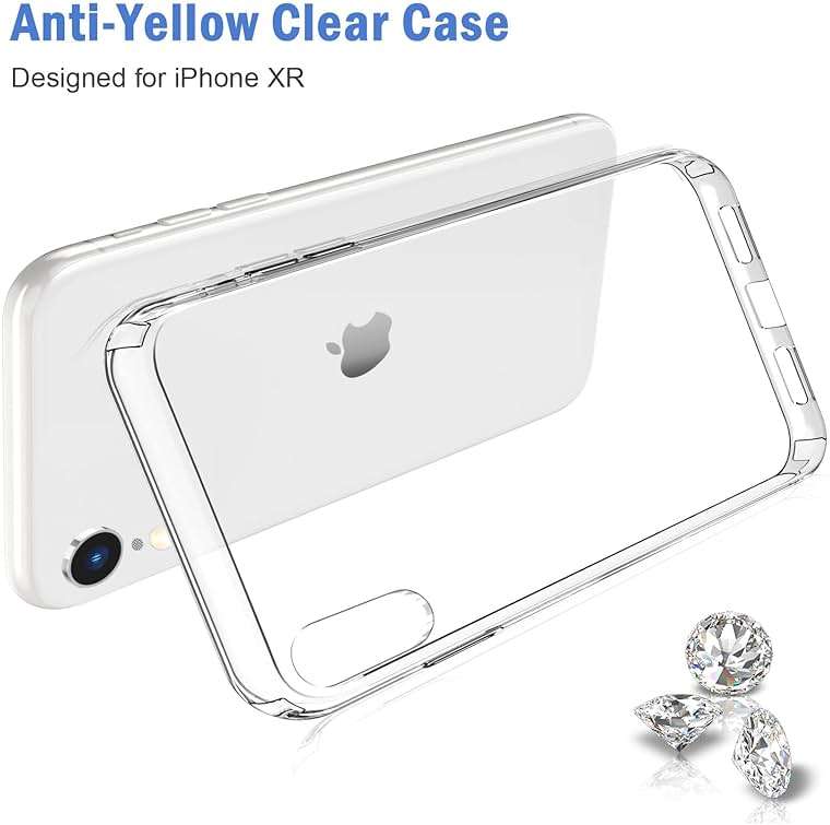 JJGoo Compatible with iPhone XR Case Clear Soft Transparent Shockproof Protective Slim Thin Bumper Phone Cover for XR - 6.1 inch - Image 7