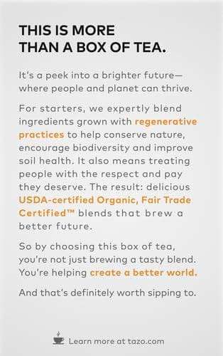 TAZO Organic Chai Black Tea Bags, Caffeinated tea, 16 Total Bags - Image 2