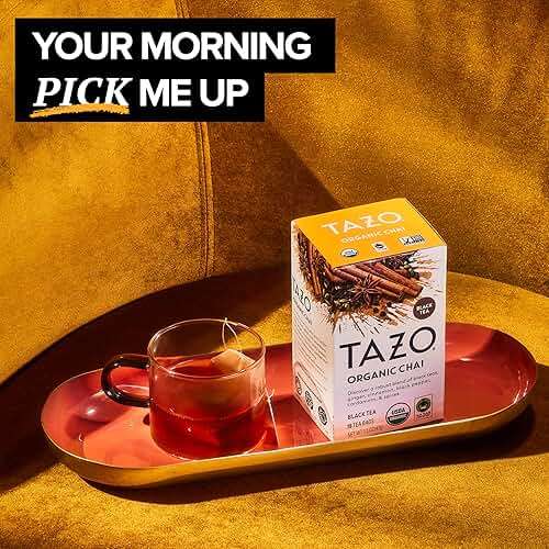 TAZO Organic Chai Black Tea Bags, Caffeinated tea, 16 Total Bags - Image 5