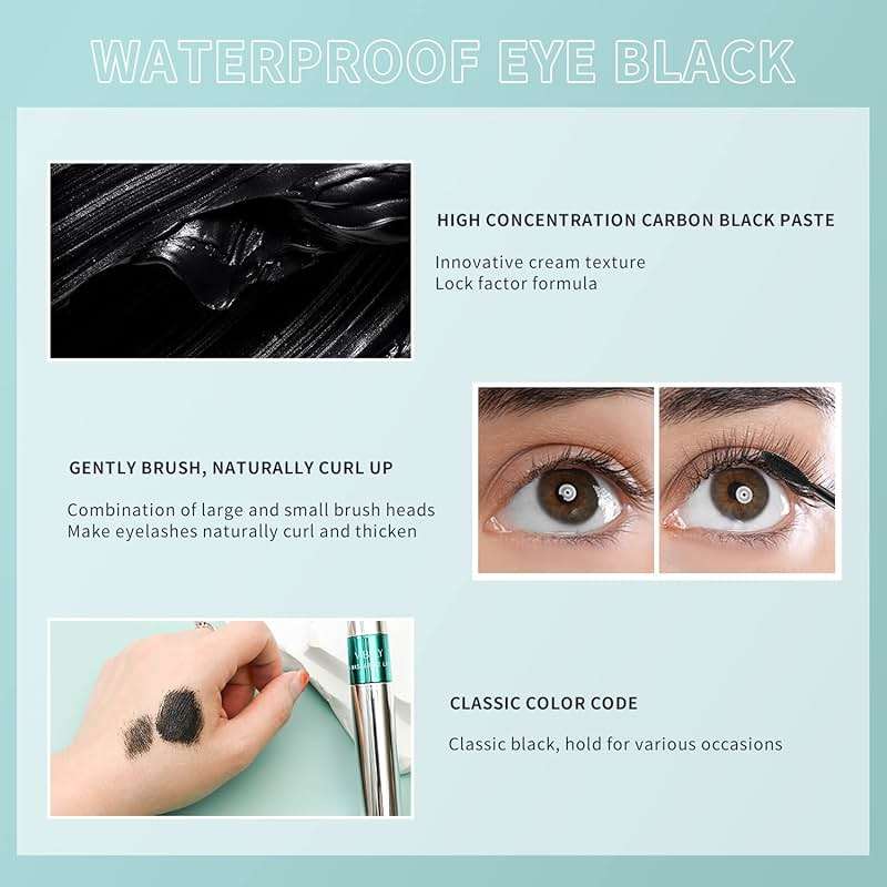 2 in 1 Mascara 5x Longer Waterproof Lash Cosmetics Natural Lengthening and Thickening Effect No Clumping Superstrong Magic 4d Silk Fiber for Vibely Mascara Makeup - Image 4