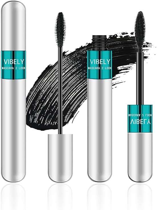 2 in 1 Mascara 5x Longer Waterproof Lash Cosmetics Natural Lengthening and Thickening Effect No Clumping Superstrong Magic 4d Silk Fiber for Vibely Mascara Makeup - Image 9