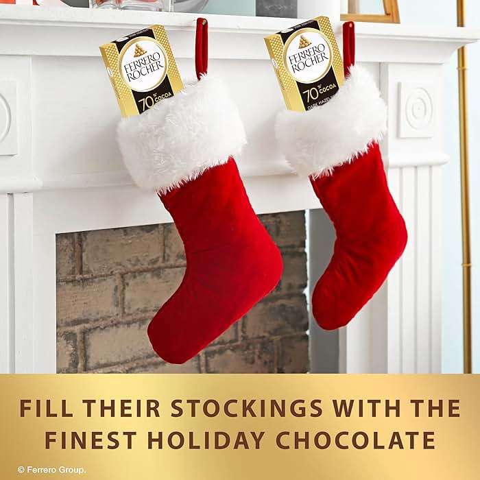 Ferrero Rocher premium chocolate bar, Dark chocolate bar, Hazelnuts and Cocoa Filling, Perfect Self Treat, 3.1 oz Each - Image 6