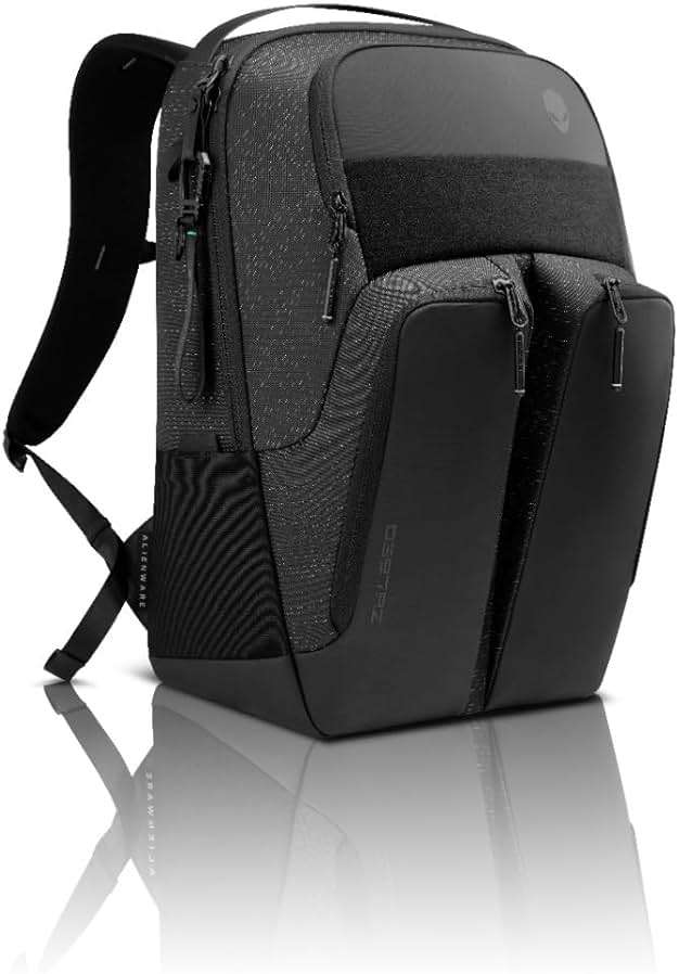 Alienware Horizon Utility Backpack, AW523P, Weather resistant, Padded back and shoulder straps, EVA padding, RFIDsafe, Black - Image 3