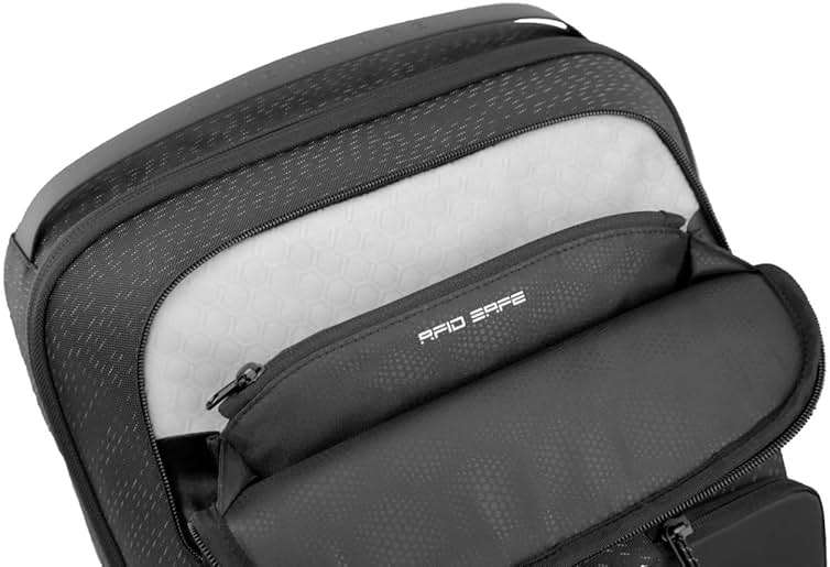 Alienware Horizon Utility Backpack, AW523P, Weather resistant, Padded back and shoulder straps, EVA padding, RFIDsafe, Black - Image 10